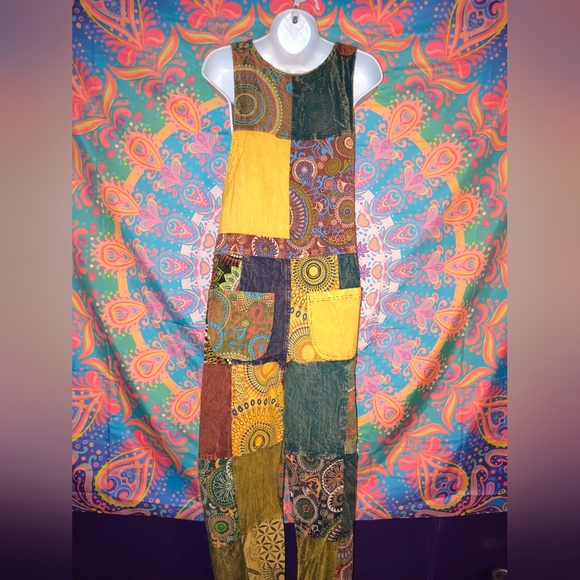 Kathmandu Colorful Patchwork Overalls - Picture 8 of 13